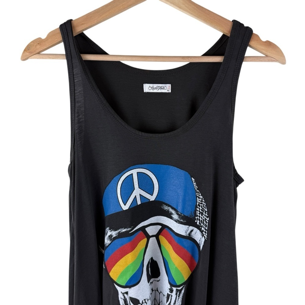 Lauren Moshi Skull Graphic Midi Dress Size XS - Picture 6 of 9